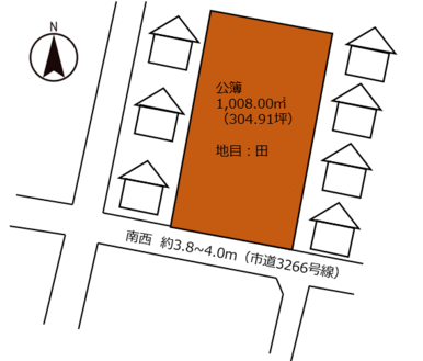 地形図画像です。（実測図ではございません）