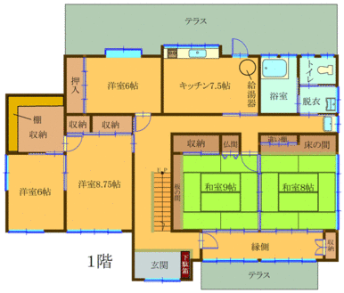 １階間取図