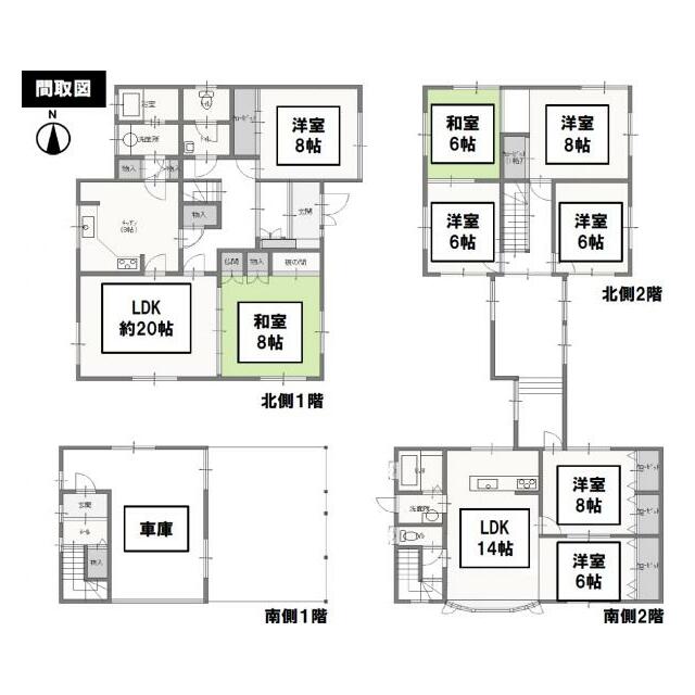 通学、買い物、バス停まで徒歩10分圏内の立地。