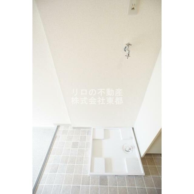 洗濯機置場には防水パンを設置！水漏れも安心です◎