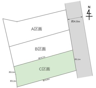 Ｃ区画　配置及び寸法