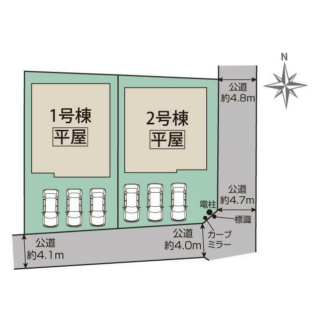 掛川市大渕2棟 区画図