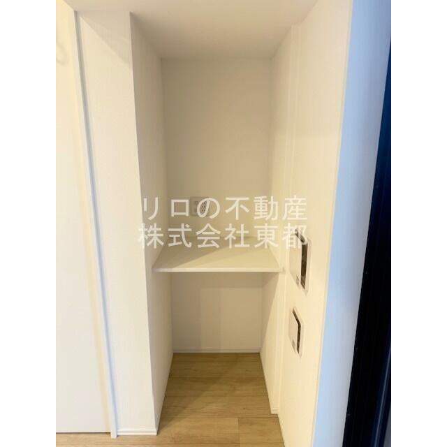 棚付なので収納道具なしでも◎