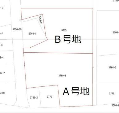 Ｂ号地９２０万円　青地農地