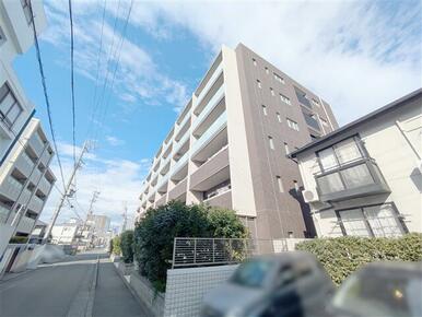 南側からの外観です。日当たりも良好です。