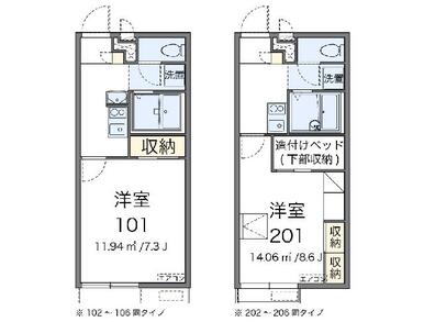代表的な間取のため実際の間取とは異なる場合があります