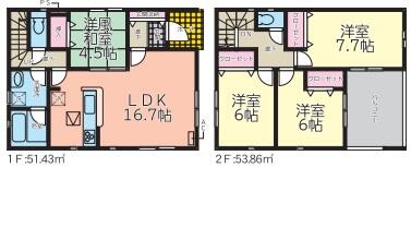 ２号棟☆間取り図