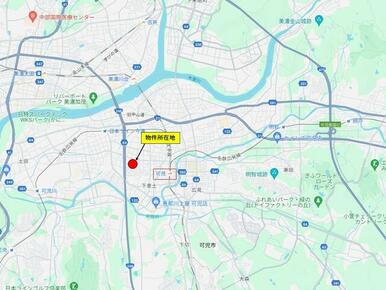 矢印部分が対象不動産です。