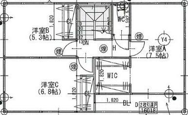 ２階平面図