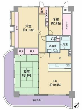 3LDK・専有面積97.94㎡