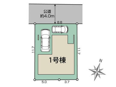 堺市西区草部1棟 区画図