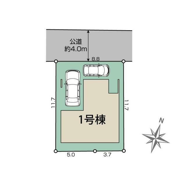 堺市西区草部1棟 区画図