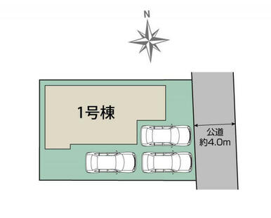 一宮市浅井町江森2期1棟　区画図