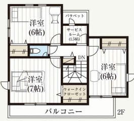 ２号棟　間取り図　２階