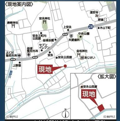 暮らしのイメージが広がる案内図　※現地地図