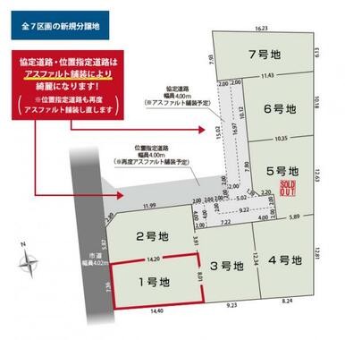 1号地 区画図