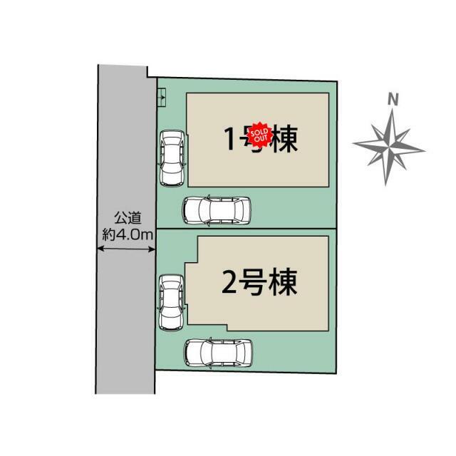 秦野市ひばりヶ丘2棟 区画図