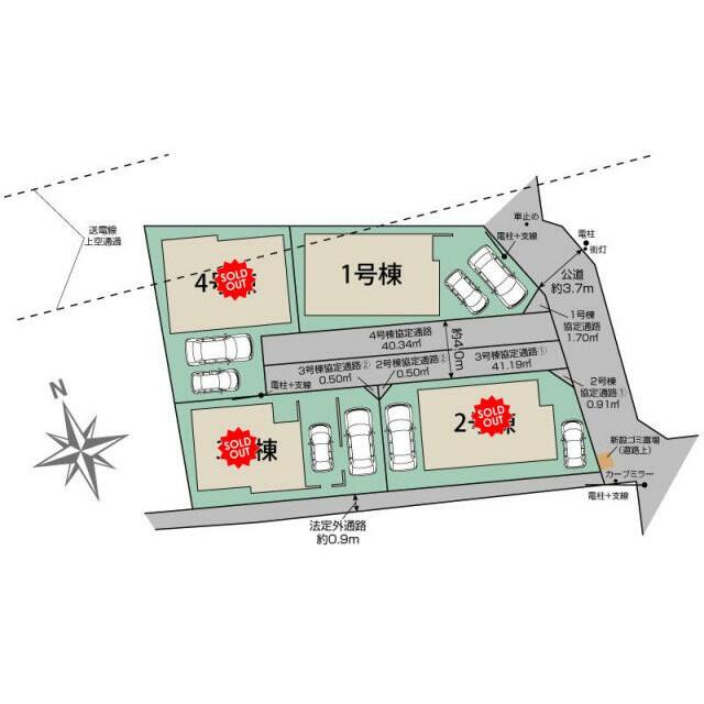 志木市上宗岡1丁目4棟 区画図