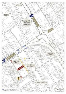 現地周辺案内図