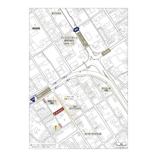 現地周辺案内図