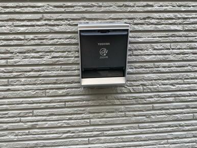 電気自動車用のコンセントあり(別途工事必要)