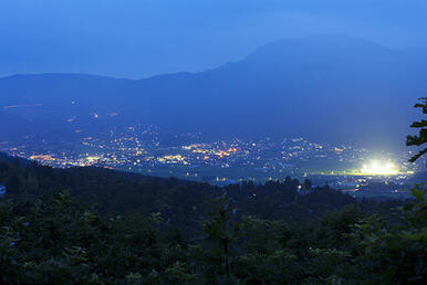 湯布高原別荘地より湯布院町の夜景