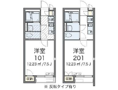 代表的な間取のため実際の間取とは異なる場合があります