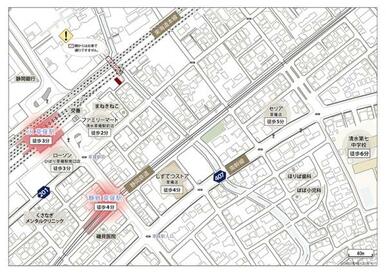 現地周辺案内図