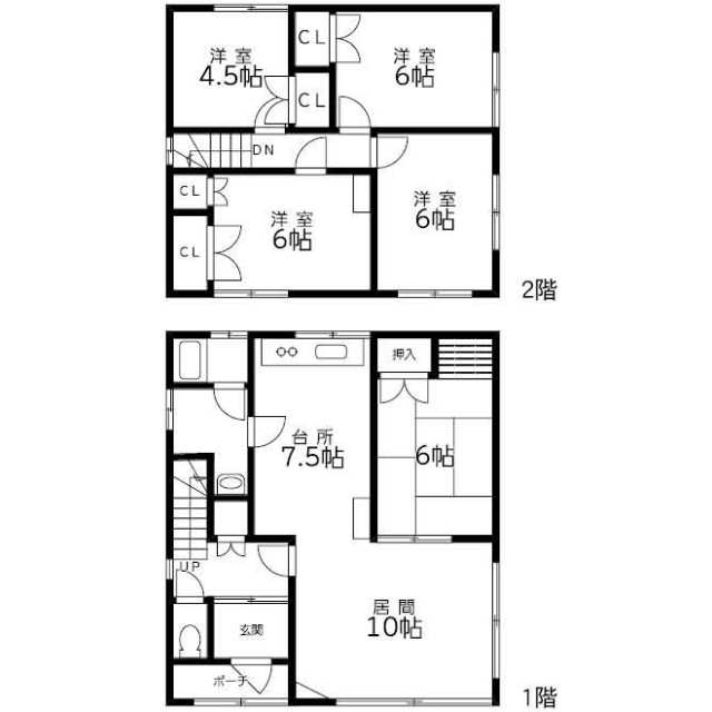 札幌市豊平区 西岡五条１１丁目 2階建 5LDKの写真