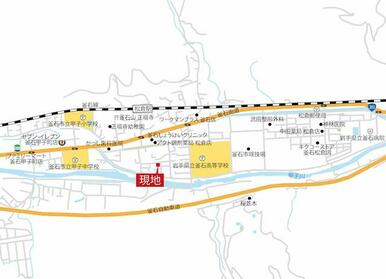 釜石線「松倉」駅まで徒歩６分、毎日の暮らしに欠かせない施設が徒歩圏内に揃う、便利な住環境です。