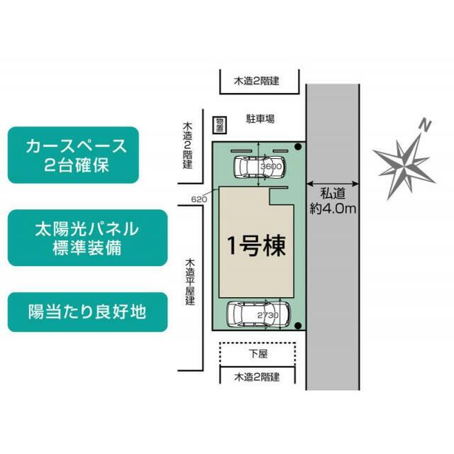 春日部市粕壁東5丁目1棟 区画図