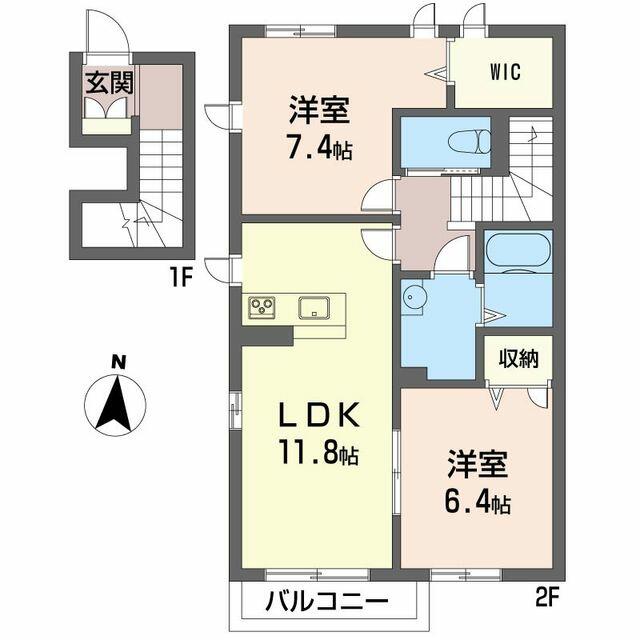 フェリーチェ風 ００２０１ 2LDKの画像