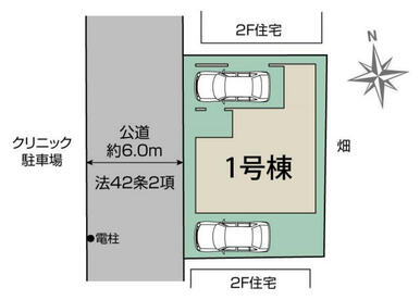 越谷市相模町6丁目1棟 区画図