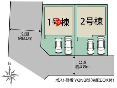海部郡蟹江町桜3丁目2棟 区画図