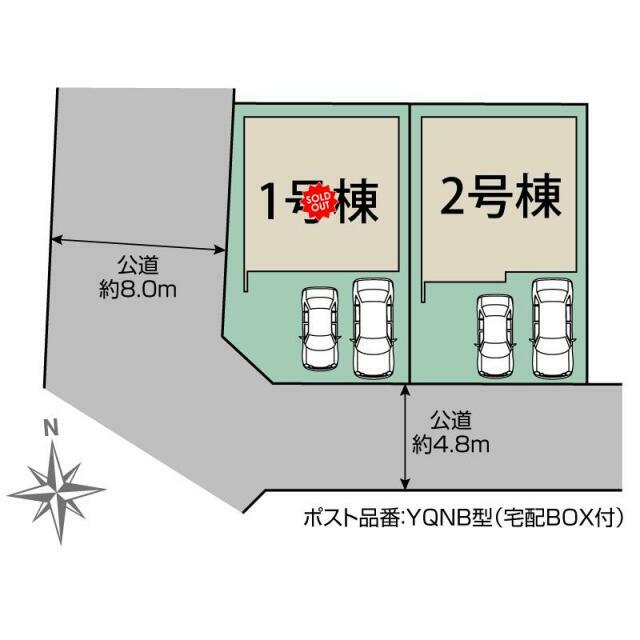 海部郡蟹江町桜3丁目2棟 区画図