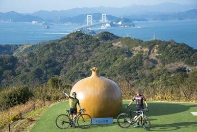 サイクリングコースもあり、短距離から長距離コースまであり、鳴門・南あわじ湯潮グルメライドも開催！