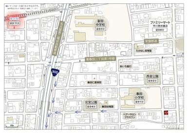 現地周辺案内図