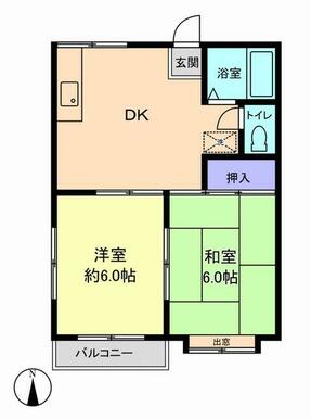 南向きのお部屋です