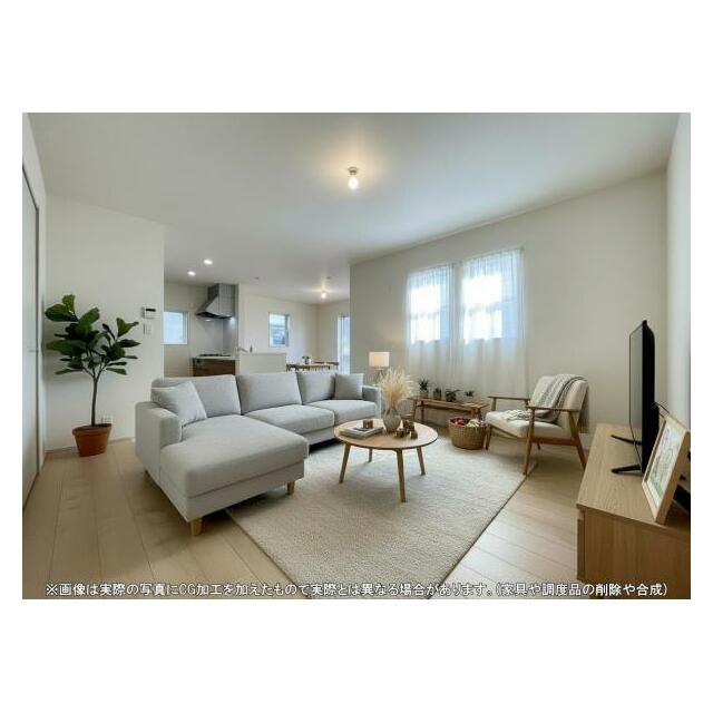 開放感のあるゆとりあるリビング。採光にもこだわった居心地の良い空間です♪