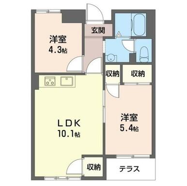 リノベーション工事で全室洋室になりました