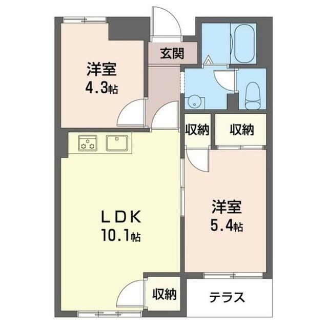 リノベーション工事で全室洋室になりました