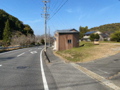 南側前面道路の様子