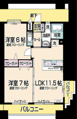 リビングステージ木町通　平面図