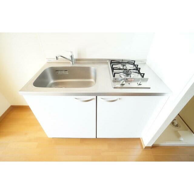 ２口ガスコンロ設置済！お引越し後すぐにお料理できます！