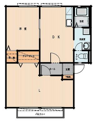 南側に大きくリビングを配置した間取です。