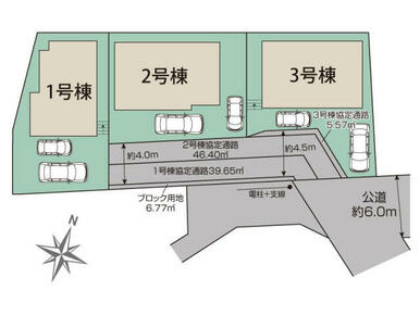 柏市松ケ崎3棟 区画図