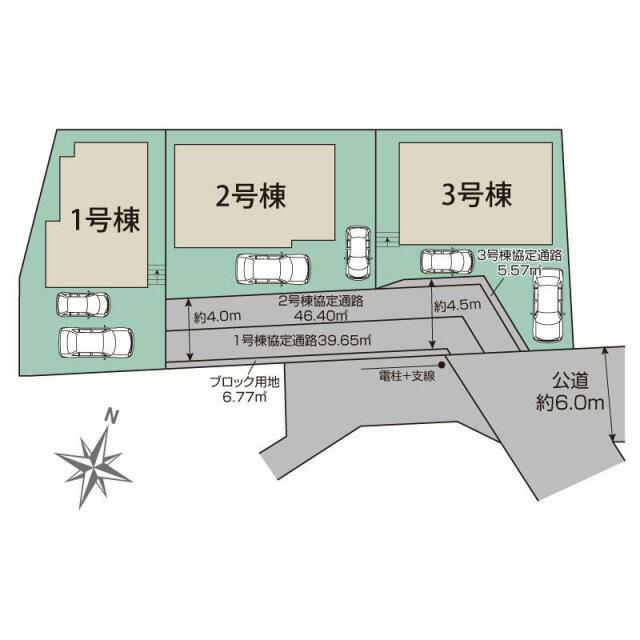 柏市松ケ崎3棟 区画図