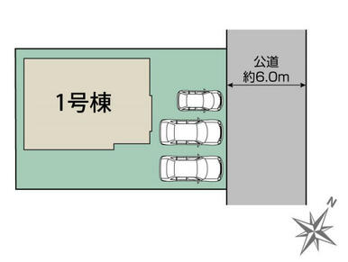 我孫子市布佐酉町1棟 区画図
