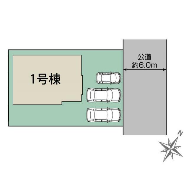 我孫子市布佐酉町1棟 区画図