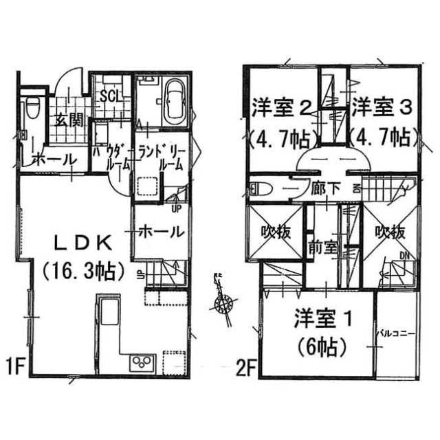 物件画像 福岡市南区 長住６丁目 (高宮駅) 2階建 3LDK